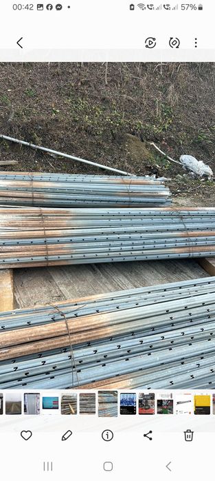 Stîlpi șpalieri șeranpoi de vânzare de beton și metalici zincați