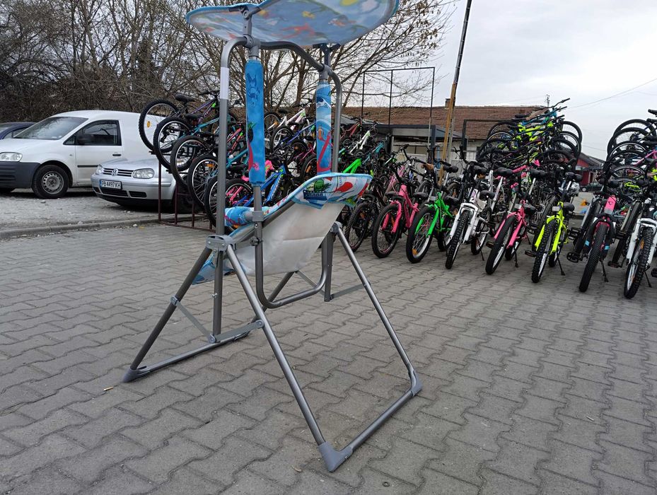 MONI Градинска люлка със сенник FUNNY син