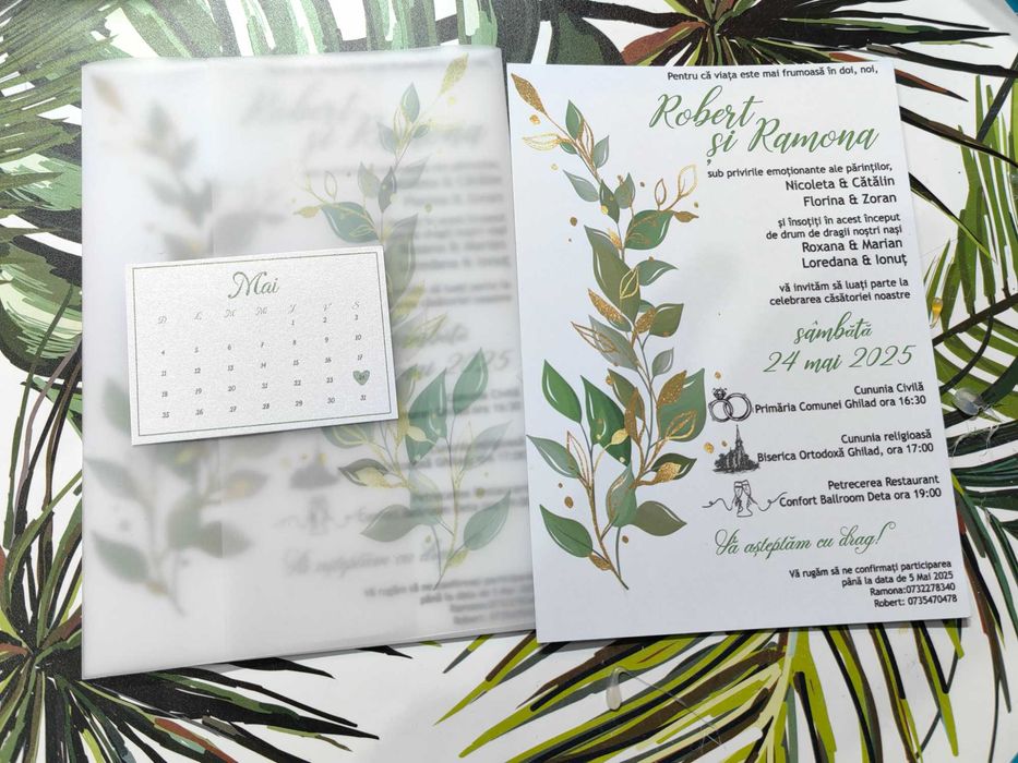 Invitatii de nunta, botez si alte accesorii