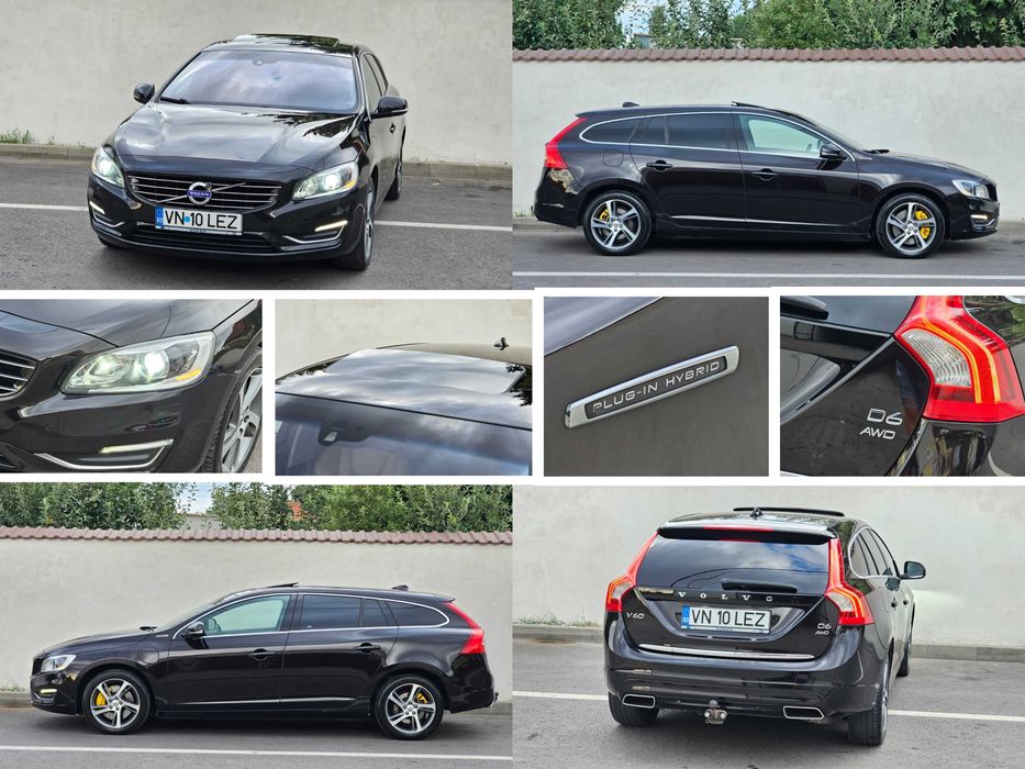 Volvo V60 SUMMUM 09.2013 2.4D6 215cp Plug-In Hybrid Automat AWD 4x4 Bixenon Trapa NAVI Piele / Inmatriculat