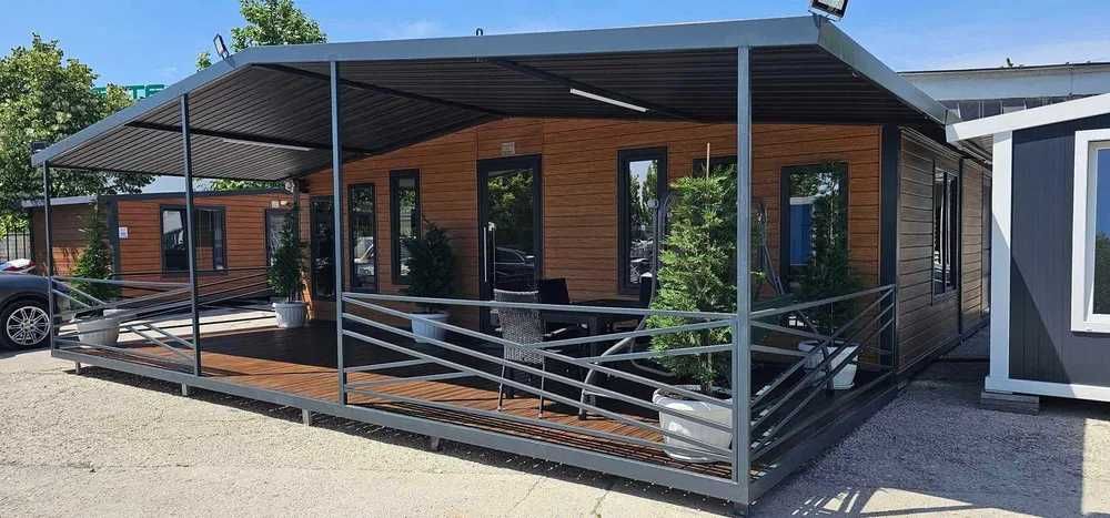 НА ИЗПЛАЩАНЕ - Сглобяема къща + веранда - 63м2