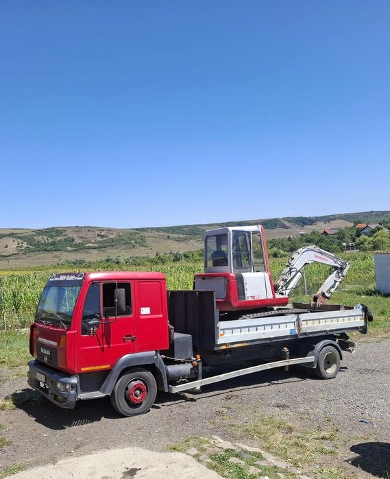 Miniexcavator 3 tone și basculanta7,5 Man