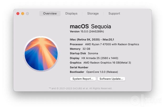 MacOS E-IMZO (iMac, Macbook (M1-M6 и Intel))