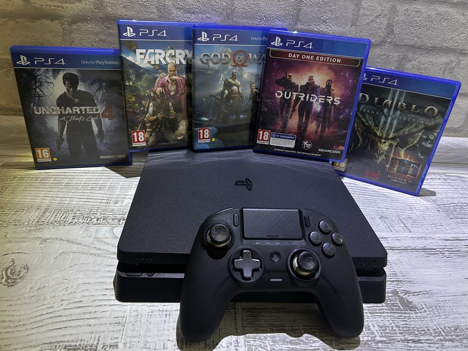 SONY PlayStation 4 SLIM + ИГРИ