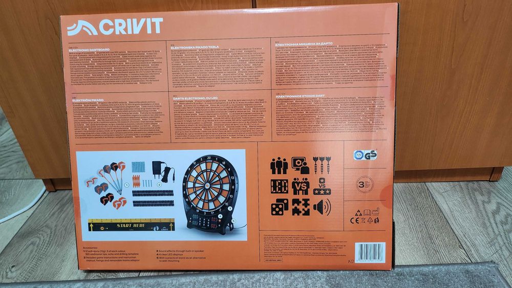 Țintă darts electronică Crivit