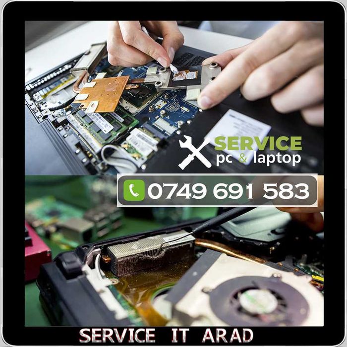 Instalare Windows 11 / 10 / Ms Office Curatare mentenanta IT schimbare pasta termo Laptop si Pc /Reparatii / Service calculatoare la domiciliu in Arad