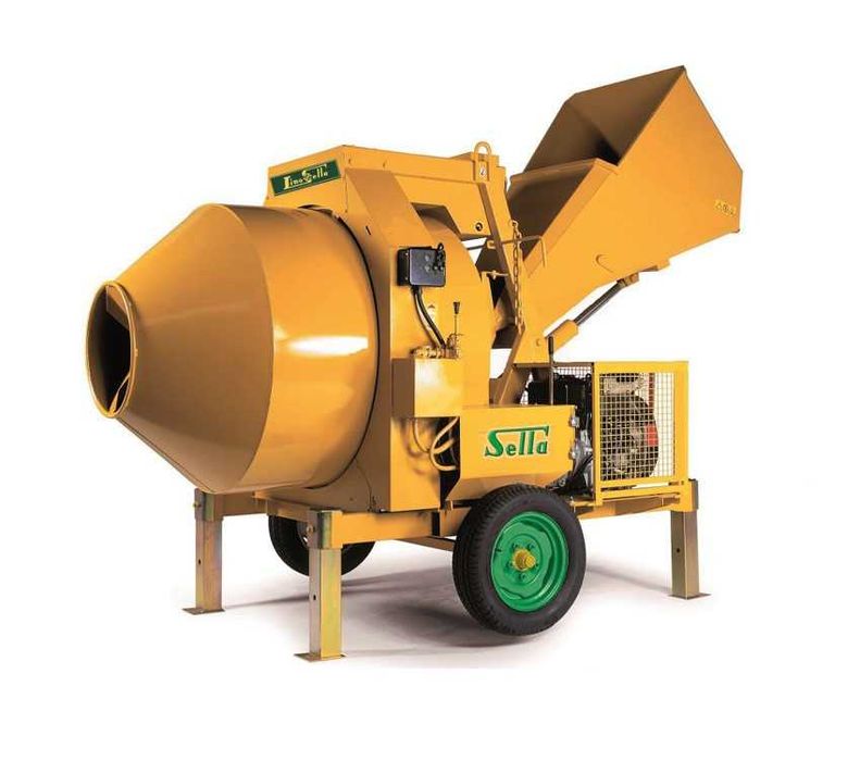 Betoniere semi-automate diesel sau electrice de la Lino Sella Italia - 360l, 520, 750l, 1000l, 1200l, 1500 litri