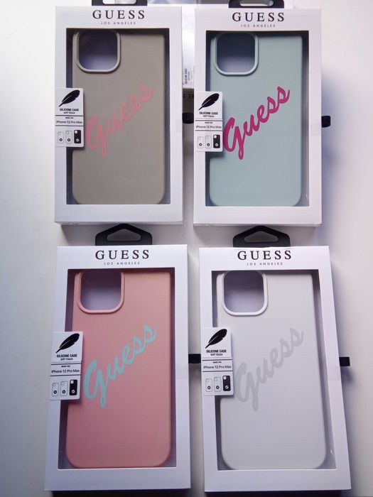 Гръб Guess Silicone Vintage за iPhone 12 Pro Max