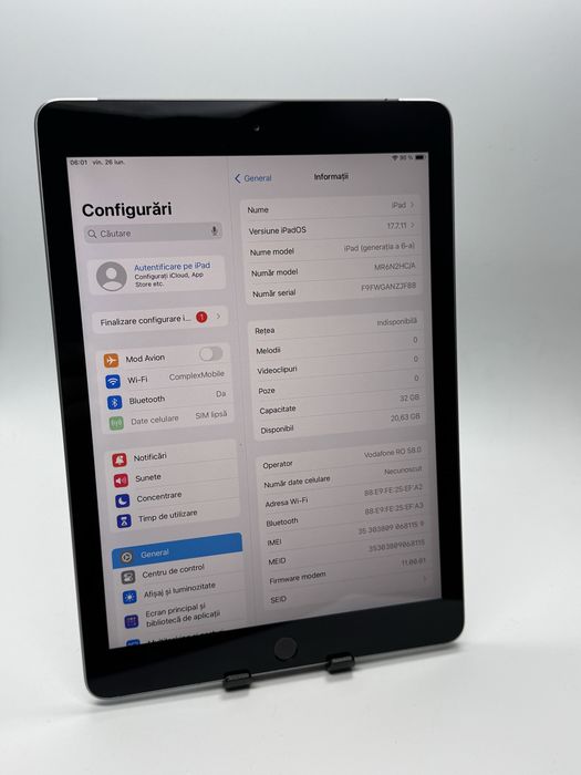 iPad Gen 6 - 9.7inch - 32GB - SIM LTE 4G + Garantie