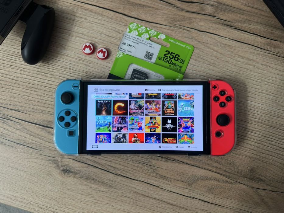 Продам прошитый Nintendo Switch OLED 256GB 38 игр Нинтендо свитч ОЛЕД