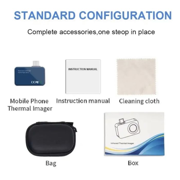 Camera termala thermal cam pentru telefon rezolutie inalta 256 × 192