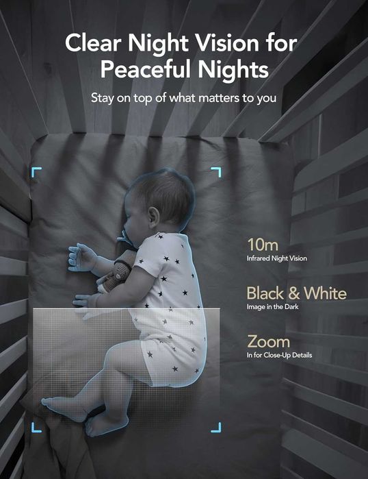 GNCC GC3 Комплект 2 броя вътрешна охранителна камера 1080P, CCTV