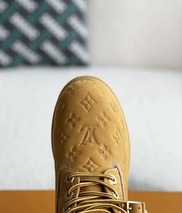 Bocanci Timberland Louis Vuitton Monogram Timberlands Brown Maro 6inch boots 43 fara cutie