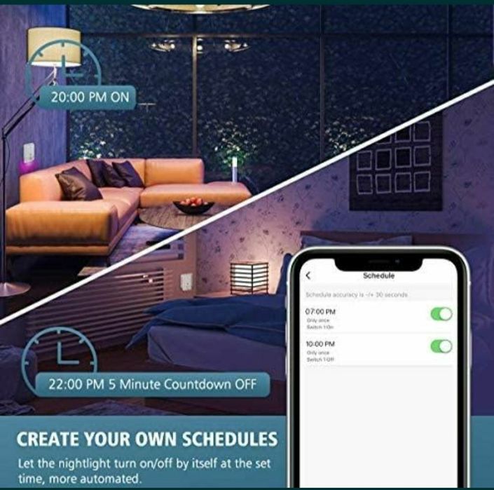 Lumina de noapte orbecco RGB