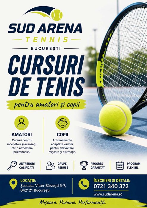 Cursuri Tenis de Camp