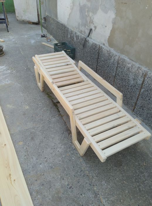 Стойка  за хамак дървен шезлонг