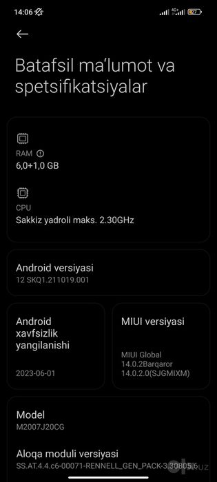 Xiaomi Poco x3 nfs
