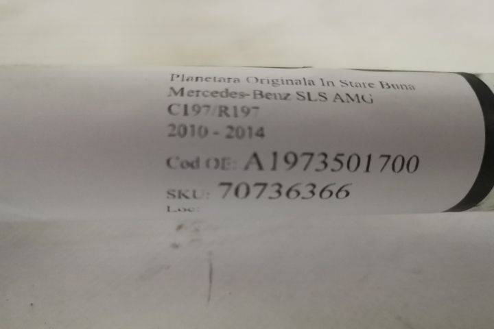Planetara Originala In Stare Buna Mercedes-Benz SLS AMG C197/R197 2010