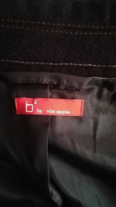 sacou /jacheta retro vintage  , maro , stofa de lana , Via Appia , 42