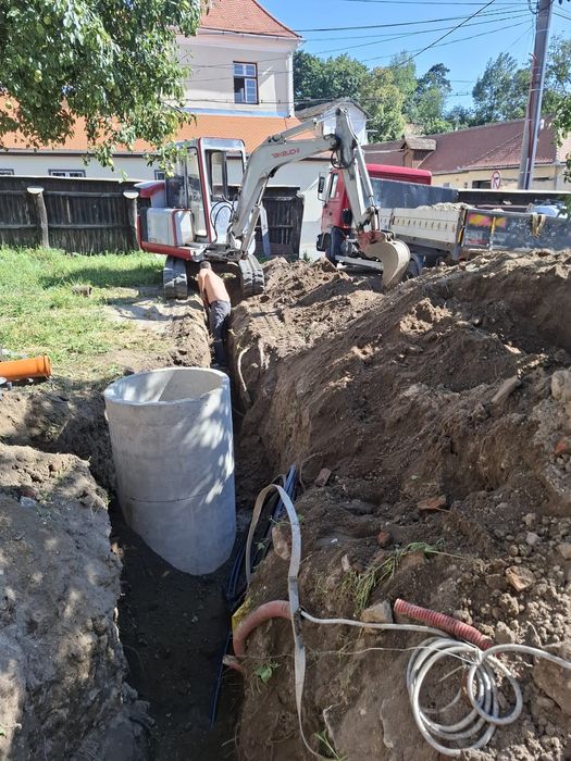 Miniexcavator 3 tone și basculanta7,5 Man