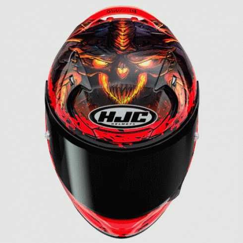 Каска HJC RPHA 12 DIABLO BLIZZARD MC1 нова разцветка 22.06