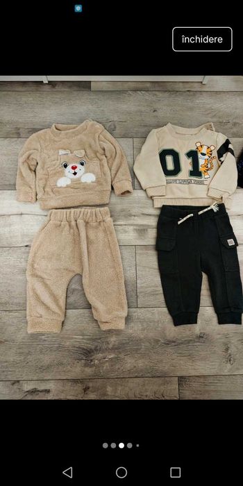 Vand 3 treninguri bebe 74-80