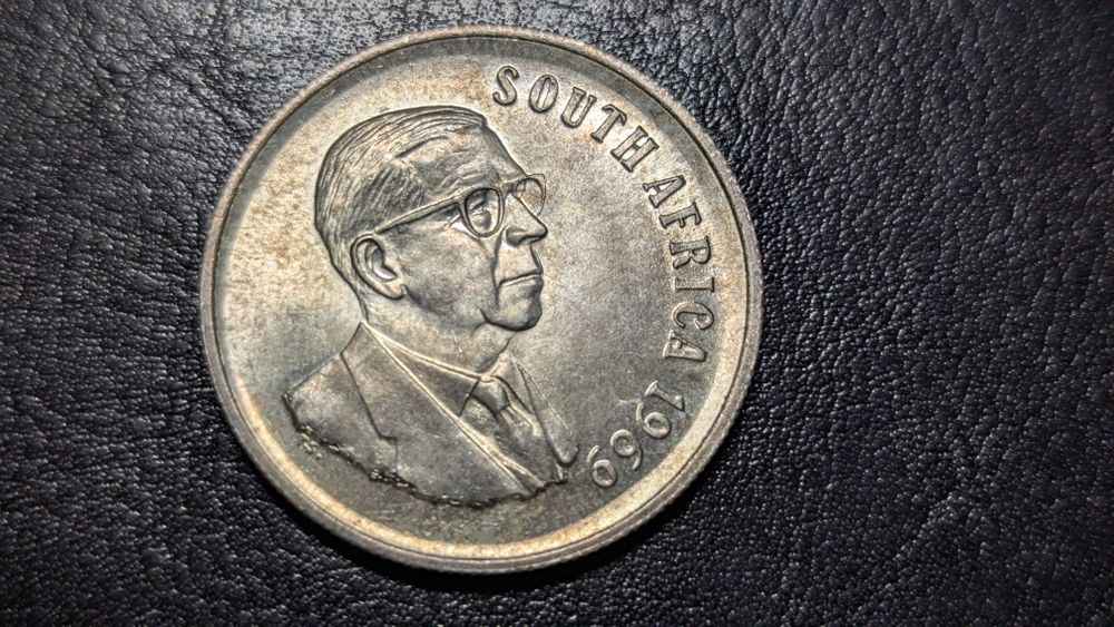 Серебро ЮАР 1 ранд 1969