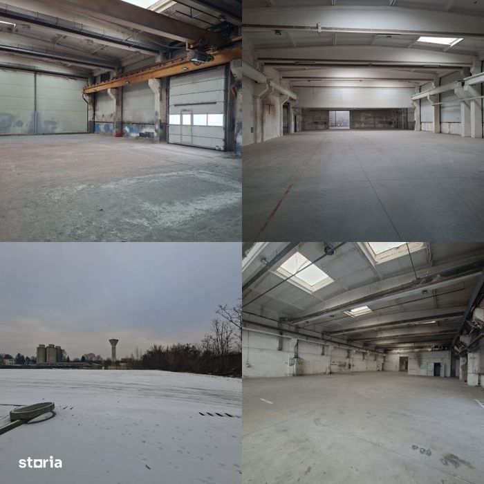 HALE INDUSTRIALE de inchiriat cu birouri, parcari, platforme betonate,