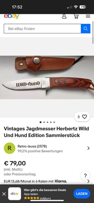 Cutit briceag wild und hund, teaca piele