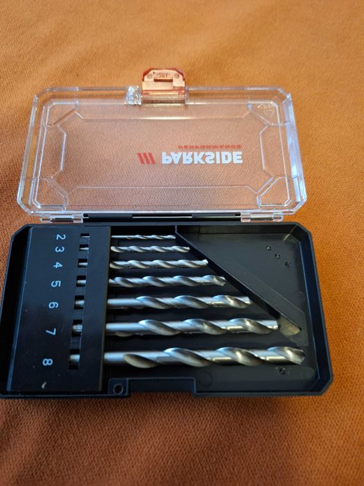 Set de 7 burghie pentru metal, Parkside