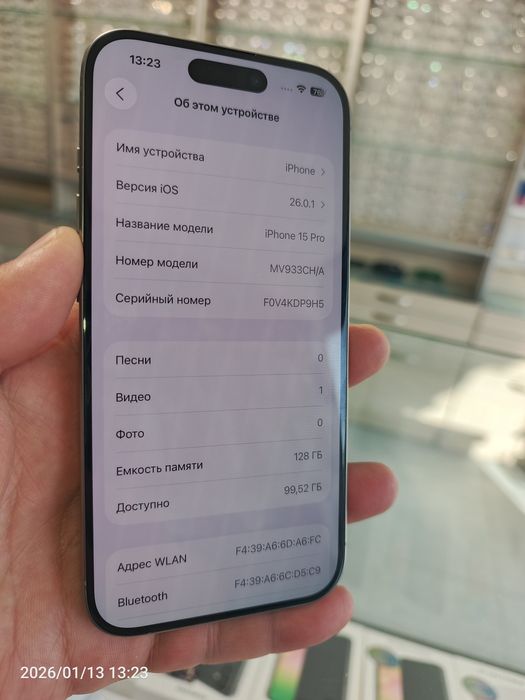 iPhone 15 pro 128 gb batareya 89% dual sim karta natural .