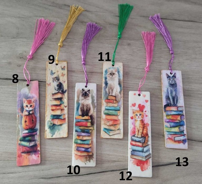 Ръчно изработен книгоразделител с куче или коте