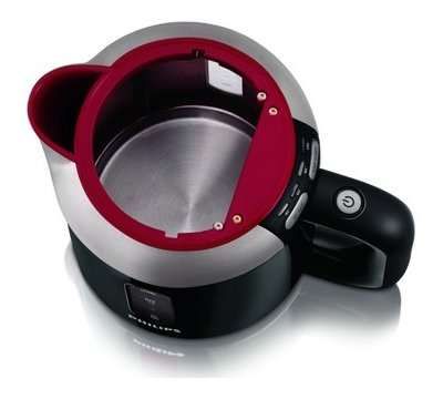 Fierbator cordless Philips HD4686/30, 2400 W, 1.5 l, Negru