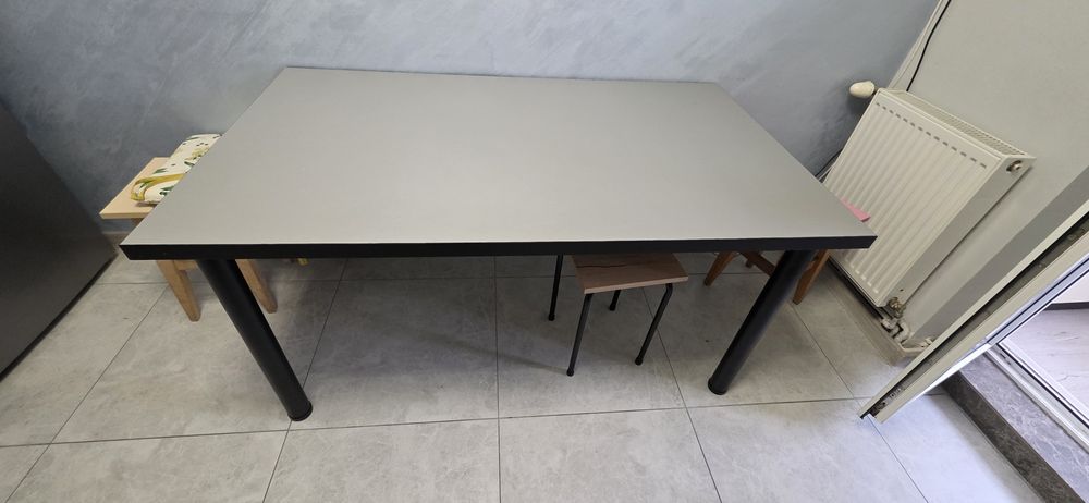 Masa blat dublat gri