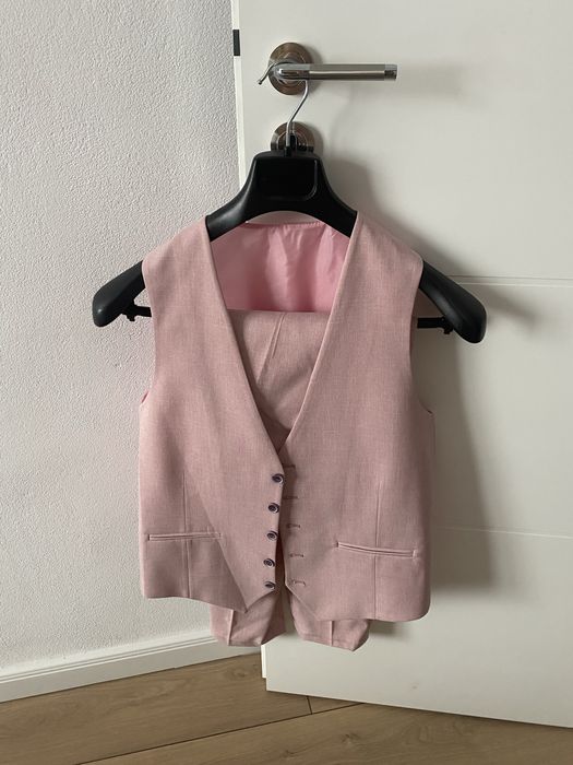Costum roz marimea 48 bumbac