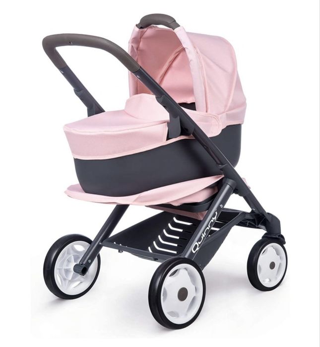 Количка за кукли 3 в 1 Smoby - Maxi Cosi Quinny, светлорозова