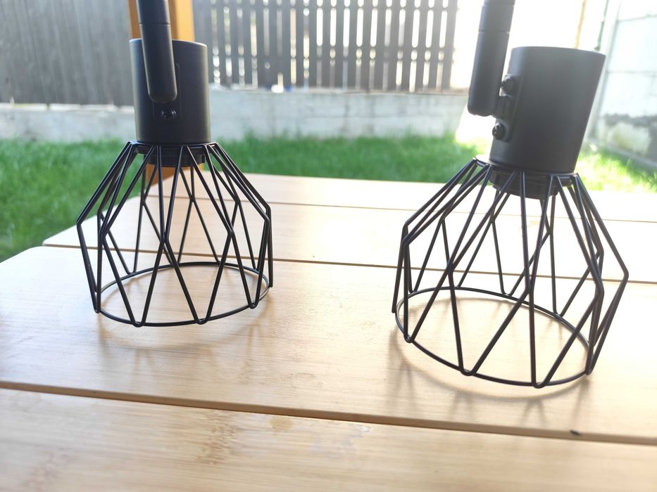 KYOTECH Lampă spot E14 neagră cu 4 becuri Spot cu LED de plafon rotativ 350° și rotativ Spot de plafon E14 spot pentru 4 becuri E14  fără becuri