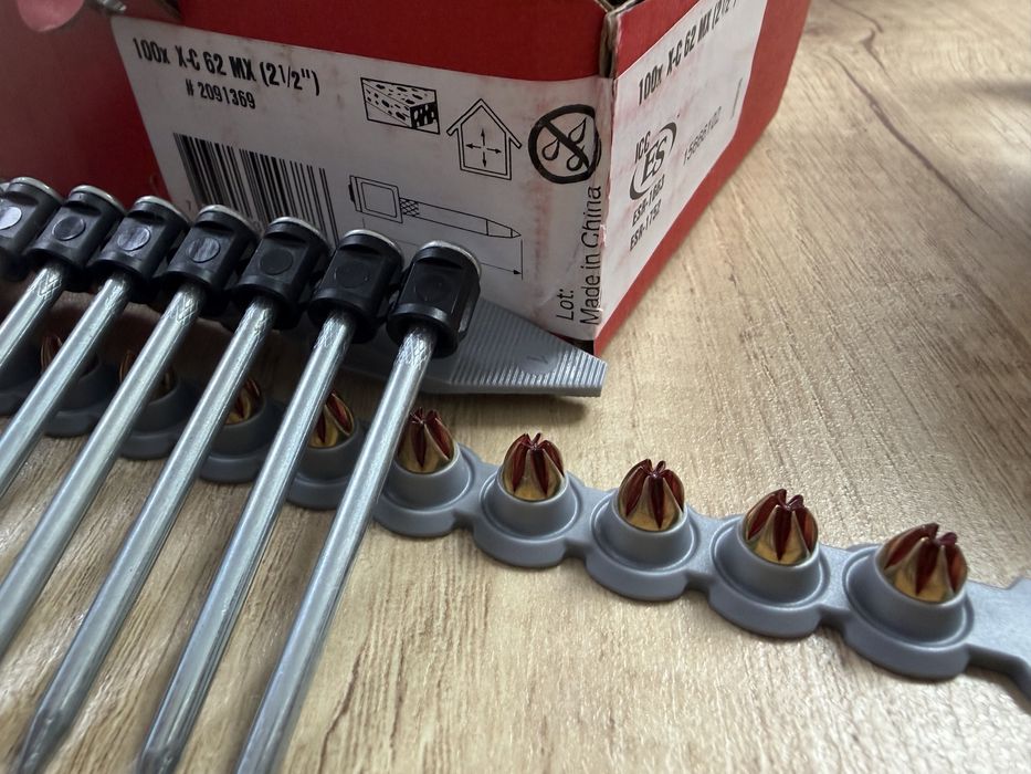 Cuie hilti DX, capse, spit pulsa, toua