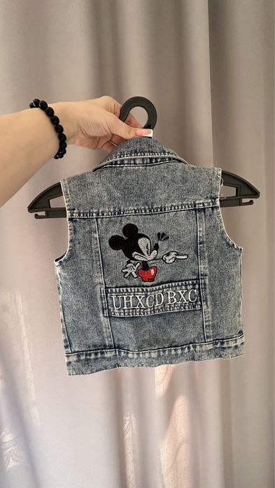 Желет джинсовый