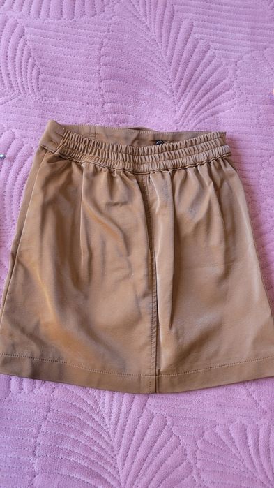 Юбка детская кожаная