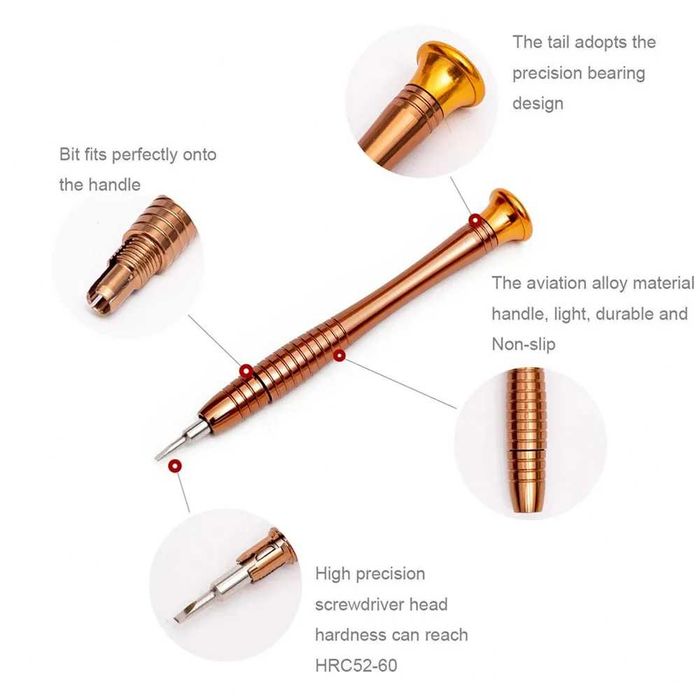 Set reparatie surubelnite 25in1 Torx Hex T3 T4 T5 T6 iPhone, Macbook