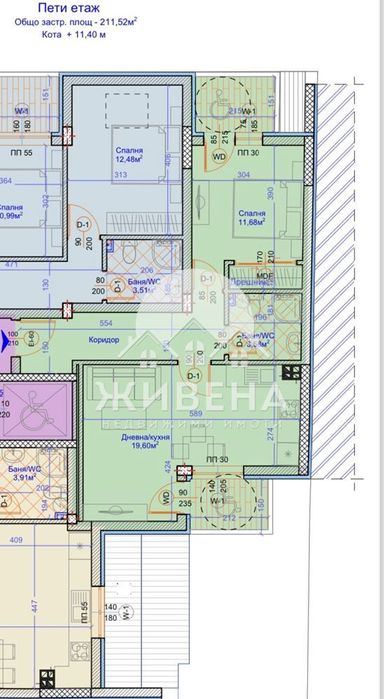 Продава се Двустаен апартамент в Варна, Централна поща - 73 кв.м за 3102 €/кв.м - Снимка #2
