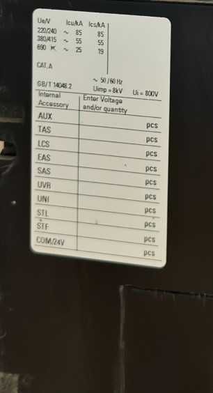 Întrerupător Automat Siemens 3VA2 800A (MCCB) - 3VA2580-5HL32-0AA0