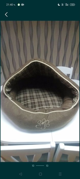 Намордник от естествена кожа с шипове