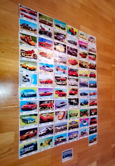 Колекционерски картинки от дъвки "Турбо"