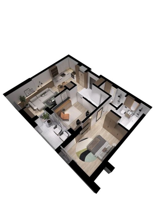 De la dezvoltator, Apartament cu 3 camere, zona VIVO, imobil nou