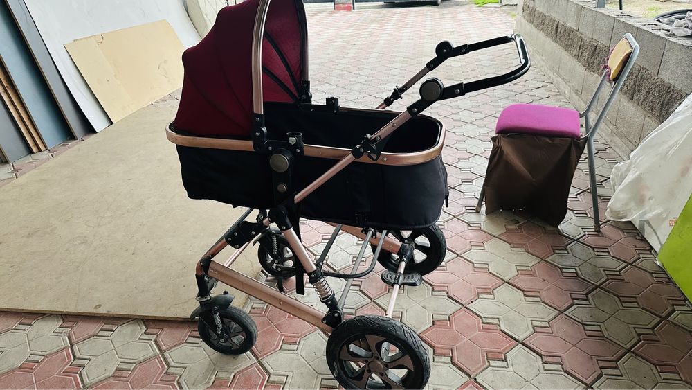 Каляска и велосипед