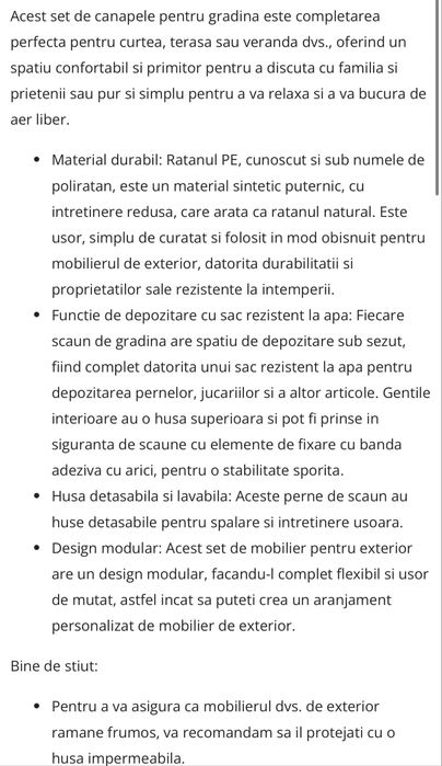 Set canapele de gradina VidaXL, 9 piese, cu perne gri, poliratan