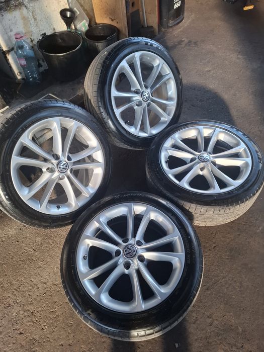 Jante Passat Cc 5x112 235/45/17 cu anvelope vara noi
