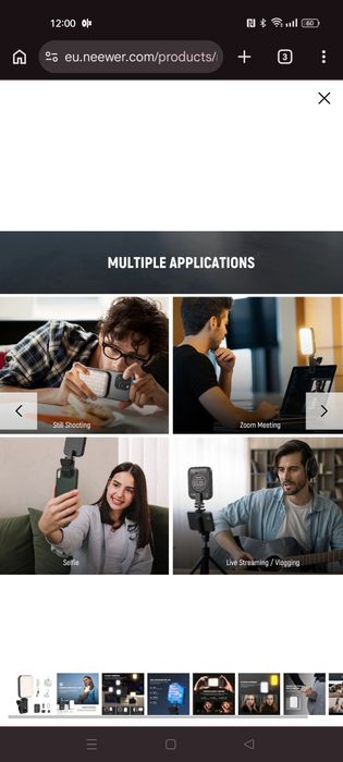 Lumina magnetică Selfie Neewer Basics Magsafe iPhone sau prindere Clip